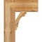 Ekena Millwork Olympic Block Rough Sawn Bracket, Western Red Cedar, 6"W x 18"D x 22"H BKT06X18X22OLY05RWR - alternate 3